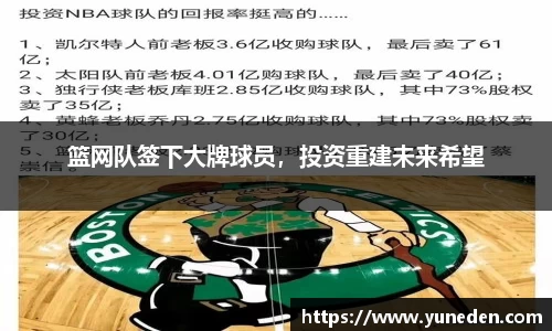 篮网队签下大牌球员，投资重建未来希望