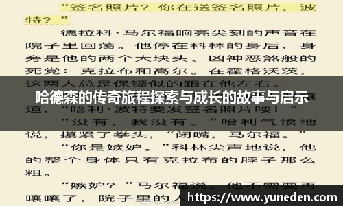 哈德森的传奇旅程探索与成长的故事与启示